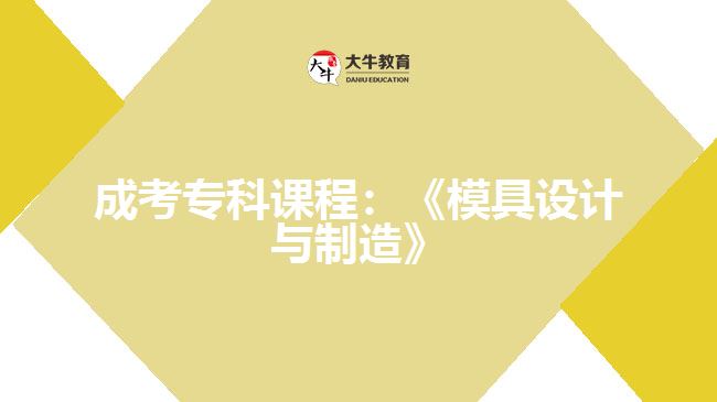 成考?？普n程模具設(shè)計與制造