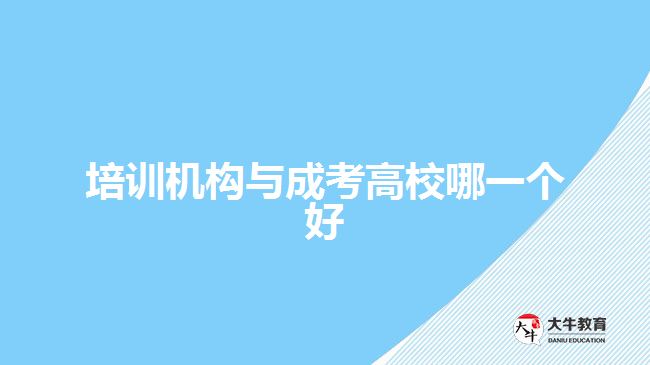 培訓機構(gòu)與成考高校哪一個好