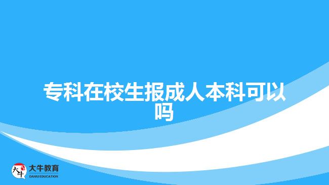 ?？圃谛Ｉ鷪?bào)成人本科可以嗎