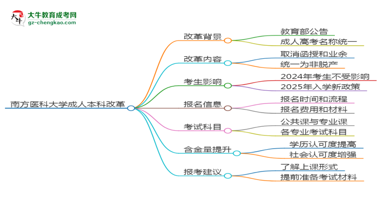 南方醫(yī)科大學(xué)2025年成考中醫(yī)學(xué)專業(yè)生可不可以考四六級(jí)？思維導(dǎo)圖