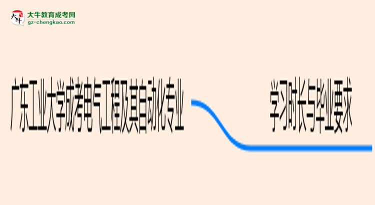 廣東工業(yè)大學(xué)成考電氣工程及其自動化專業(yè)需多久完成并拿證？（2025年新）思維導(dǎo)圖
