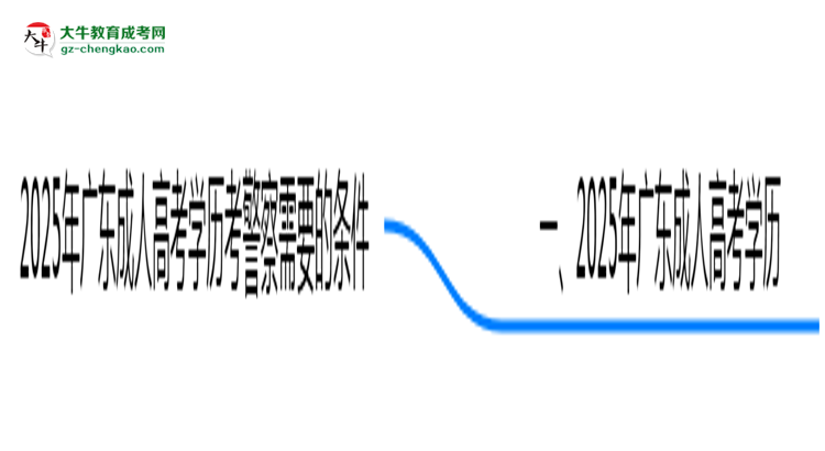2025年廣東成人高考學歷考警察需要的條件思維導圖