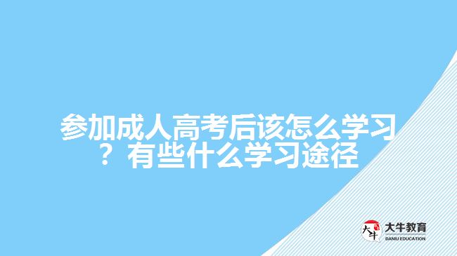 參加成人高考后該怎么學(xué)習(xí)？有些什么學(xué)習(xí)途徑