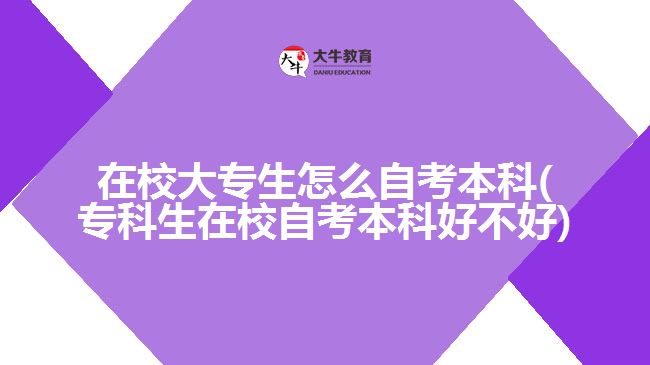 在校大專生怎么自考本科(?？粕谛Ｗ钥急究坪貌缓?