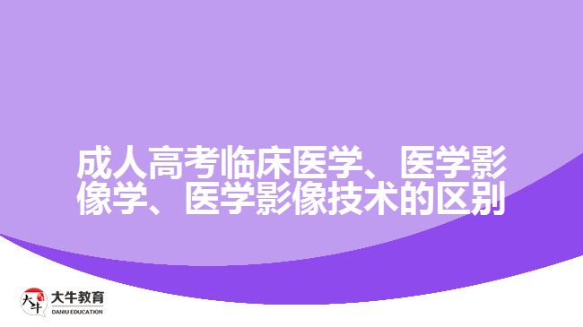 臨床醫(yī)學、醫(yī)學影像學、醫(yī)學影像技術