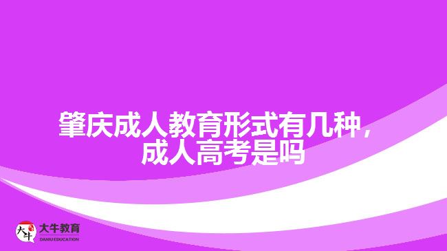 成人教育形式有幾種，成人高考是嗎