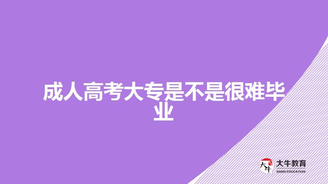 成人高考大專(zhuān)是不是很難畢業(yè)