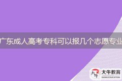 2024年廣東成人高考?？瓶梢詧?bào)幾個(gè)志愿專業(yè)