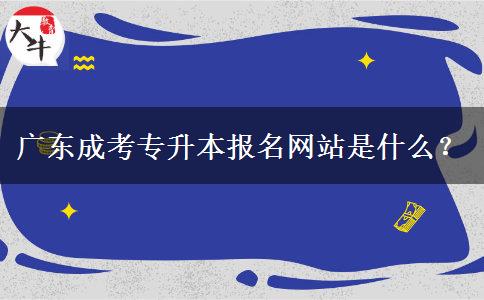 廣東成考專升本報名網(wǎng)站是什么？