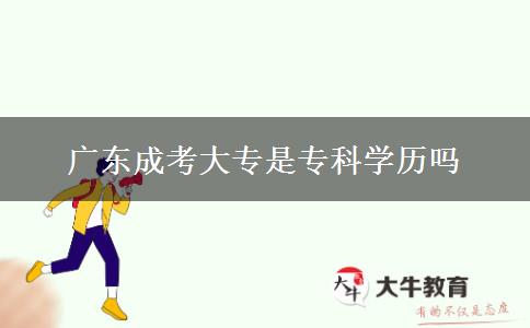 廣東成考大專是?？茖W(xué)歷嗎