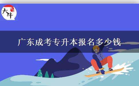 廣東成考專升本報(bào)名多少錢(qián)