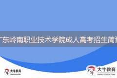 2024年廣東嶺南職業(yè)技術(shù)學院成人高等教育招生簡章