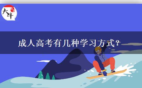 成人高考有幾種學(xué)習(xí)方式？