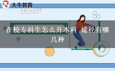在校專(zhuān)科生怎么升本科 途徑有哪幾種