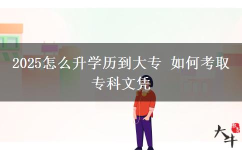 2025怎么升學歷到大專 如何考取?？莆膽{