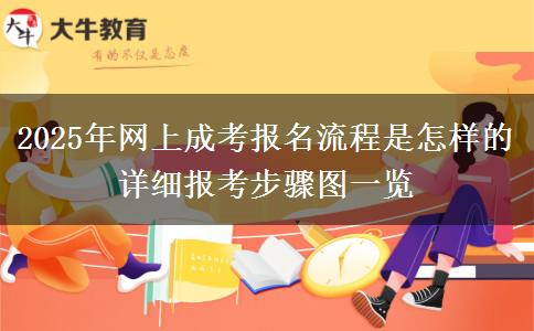 2025年網上成考報名流程是怎樣的 詳細報考步驟圖一覽
