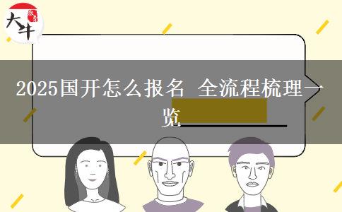 2025國(guó)開(kāi)怎么報(bào)名 全流程梳理一覽