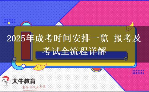 2025年成考時(shí)間安排一覽 報(bào)考及考試全流程詳解
