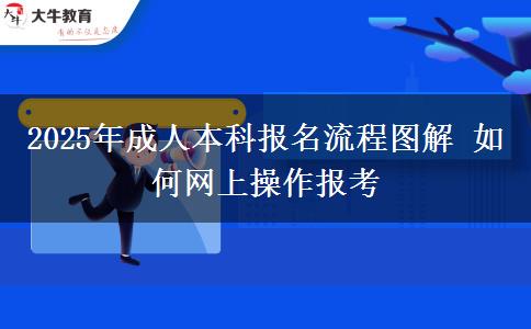 2025年成人本科報名流程圖解 如何網(wǎng)上操作報考