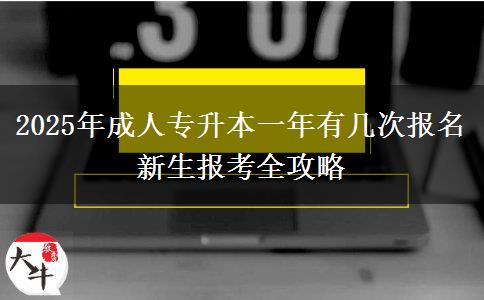 2025年成人專(zhuān)升本一年有幾次報(bào)名 新生報(bào)考全攻略