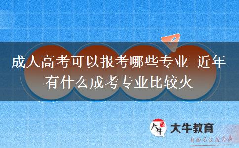 成人高考可以報(bào)考哪些專(zhuān)業(yè) 近年有什么成考專(zhuān)業(yè)